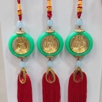 Khánh Treo Xe Viền Ngọc Ảnh Phật Quan Âm Phong Thủy Trang Trí Ô Tô, Xe Hơi