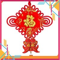 Khánh Vuông nhung phúc vàng,kết đồng tâm chữ phúc CỠ LỚN trang trí Tết - Kho Sỉ Tuyên Quang
