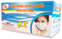 Khẩu trang 3 lớp kháng khuẩn Nam Anh (hộp 50 cái)