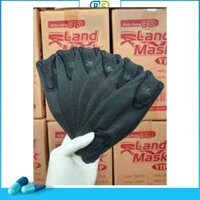 Khẩu trang 3D Land Mask Wide Land màu đen (Túi/6chiếc)