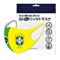 Khẩu Trang 3d World Cup Brazil Phiên Bản Giới Hạn Chống Nắng Chống Bụi Giặt Được 1VVR