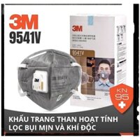 Khẩu trang 3M KN95 9541V Than Hoạt Tính - Có VAN thở