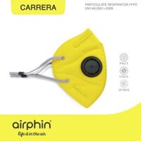 Khẩu trang Airphin FFP2 COMBI - size L - 10 màu - Carrera - vàng van đen
