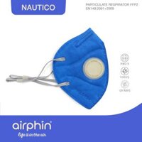 Khẩu trang Airphin FFP2 COMBI - size L - 10 màu - Nautico - xanh dương van kem