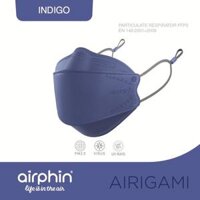 Khẩu trang Airphin FFP2 AIRIGAMI - 4 màu - Indigo - 1 size