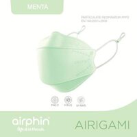 Khẩu trang Airphin FFP2 AIRIGAMI - 4 màu - Menta - 1 size