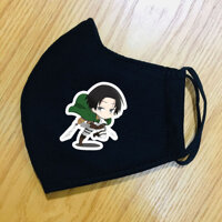 khẩu trang Attack on titan set 2 cái nhiều nhân vật - set 2 cái Eren