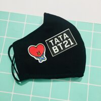 KHẨU TRANG BT21 BTS set 2 cái - TATA BT21  BTS