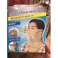 Khẩu trang che nắng, bụi UV CUT cho mặt và cổ hàng chuẩn nội địa Nhật