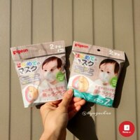 Khẩu trang cho bé gấu Pigeon bé từ sơ sinh Nhật Bản set 3/ set 7 (Đủ bill)
