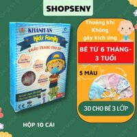 Khẩu trang cho bé trẻ em 3d mask kháng khuẩn hộp 10 cái Khánh An KID10 - Size S - HỒNG