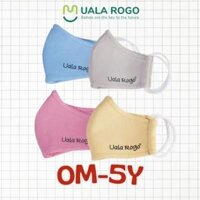 Khẩu trang cho bé Uala rogo 4 lớp vải sợi tre khử khuẩn bảo vệ sức khỏe chống bụi vi khuẩn 2 chiếc/set 9990