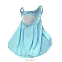 Khẩu trang chống nắng golf nữ PGM khăn che mặt ngăn tia UV shop GOLF PRO KT002 - Xanh