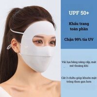 Khẩu Trang Chống Nắng Tia UV Toàn Mặt Chất Lụa Băng Mềm Mịn - Khẩu Trang Ninja Full Face Mask 5D
