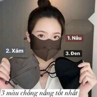 Khẩu trang chống nắng  , vải UV cut - Nhật Bản