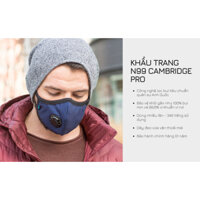 Khẩu trang chống ô nhiễm và bụi mịn - Cambridge mask Pro N99 - Anh Quốc - Xanh Navy
