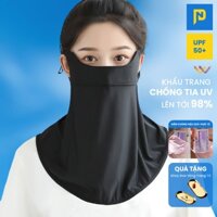 Khẩu Trang Chống Tia UV Chống Nắng Mặt Cổ Nam Phương Vải UPF 50+ Quai Đeo Không Đau Tai