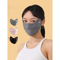 KHẨU TRANG CHỐNG TIA UV UPF 200+ Nửa Mặt Logo Đổi Màu Phát Hiện Tia UV UPF50+ 5 Màu KT01