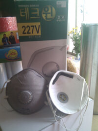 khẩu trang có van than hoạt tính hàn quốc, khẩu trang ever green 227V korea