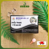 Khẩu trang đen 4 lớp kháng khuẩn Khánh An Hộp 50 cái L1DKAKTL1