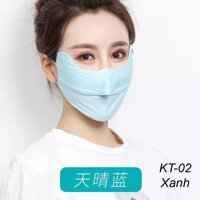 Khẩu Trang đi nắng chống tia UV UFP 50 - Unisex Nam Nữ đều thích hợp KT02 - Xanh