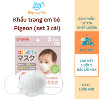 Khẩu trang em bé hình gấu Pigeon set 3 cái, Shop Bếp Của Mẹ