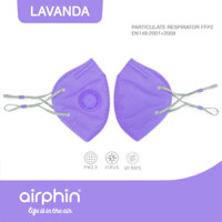 Khẩu trang FFP2 Airphin người lớn - 8 màu - Lavanda - tím