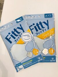 Khẩu trang Fitty - trắng (5c)
