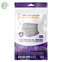 Khẩu trang HB MEDICAL MASK – khẩu trang y tế 4 lớp than hoạt tính kháng khuẩn