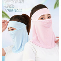 Khẩu trang JNGolf chống nắng, tia UV làm mát, che kín mặt chán và gáy - Made in Korea