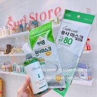 Khẩu trang KF80 Hàn vỏ màu xanh lá 3c