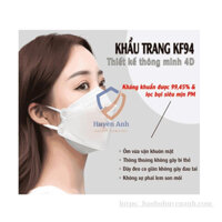 khẩu trang KF94 4D hình con cá