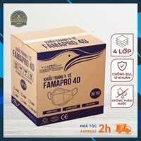 Khẩu Trang KF94 Hàn Quốc 4D Chính Hãng FAMAPRO NAM ANH 4 Lớp Kháng Khuẩn Thùng 300 Cái