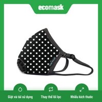 Khẩu trang lọc bụi mịn PM2.5 StyleSEAL giặt được [Chấm Bi]