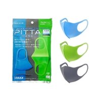 Khẩu trang lọc khói bụi PITTA MASK cho trẻ em 3 miếng - Xanh đen xanh lá