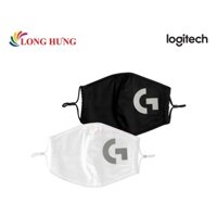 Khẩu trang Logitech G - Hàng chính hãng - Chất liệu nhẹ nhàng, chữ in logo Logitech nổi bật, 2 màu cho bạn lựa chọn