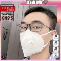 Khẩu Trang N95 HM95 Mask 5 Lớp Chống Bụi Mịn PM2.5 Ôm Sát Có kẹp Kim Loại Chắc Chắn Ở Sống Mũi
