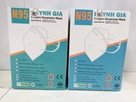Khẩu trang N95 Huỳnh Gia trắng- đen 1 hộp 20 cái - ĐEN - 2 HỘP