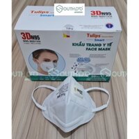 Khẩu Trang N95 Tulips Có Van Hộp 20c mềm mại