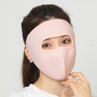 Khẩu trang ninja 2 lớp dày dặn vải cotton thông hơi thoáng mát chống nắng chống gió bụi thích hợp nam và nữ - Hồng cam 2 lớp