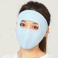 Khẩu trang ninja 2 lớp dày dặn vải cotton thông hơi thoáng mát chống nắng chống gió bụi thích hợp nam và nữ - Xanh 2 lớp