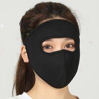 Khẩu trang ninja 2 lớp dày dặn vải cotton thông hơi thoáng mát chống nắng chống gió bụi thích hợp nam và nữ - Đen 2 lớp