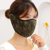 Khẩu trang Ninja dán gáy 2 lớp vải nỉ mềm mại thấm hút tốt chống nắng chống bụi chạy xe ôm khít vừa khuôn mặt nam nữ hè - Rằn ri che tai