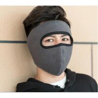 Khẩu trang Ninja dán gáy 2 lớp vải nỉ mềm mại thấm hút tốt chống nắng chống bụi chạy xe ôm khít vừa khuôn mặt nam nữ hè - Đỏ đô che cổ kính