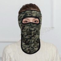 Khẩu trang ninja lót nỉ che kín tai dán sau gáy chống gió lạnh - khau trang ninja ni che tai dan gay - Rằn ri che cổ