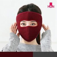 Khẩu trang ninja vải nỉ che kín mặt che tai dán gáy chống nắng chống gió lạnh - khau trang ninja ni - Rằn ri che cổ