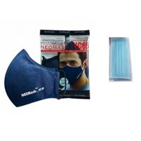 Khẩu trang Than hoạt tính cao cấp lọc khí ô nhiễm NeoVision NeoMask VC - 65 Tặng kèm 4 cái khẩu trang y tế 4 lớp