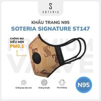 Khẩu trang thời trang Soteria Signature - N95 lọc 99 bụi mịn 0.1 micro - ST147 - M
