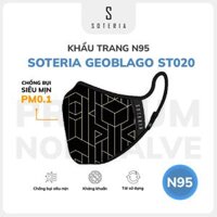 Khẩu trang thời trang Soteria Geoblago ST020 - N95 lọc 99 bụi mịn 0.1 micro - M &lt; 53kg
