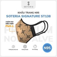 Khẩu trang thời trang Soteria Signature - N95 lọc 99 bụi mịn 0.1 micro - ST138 - S